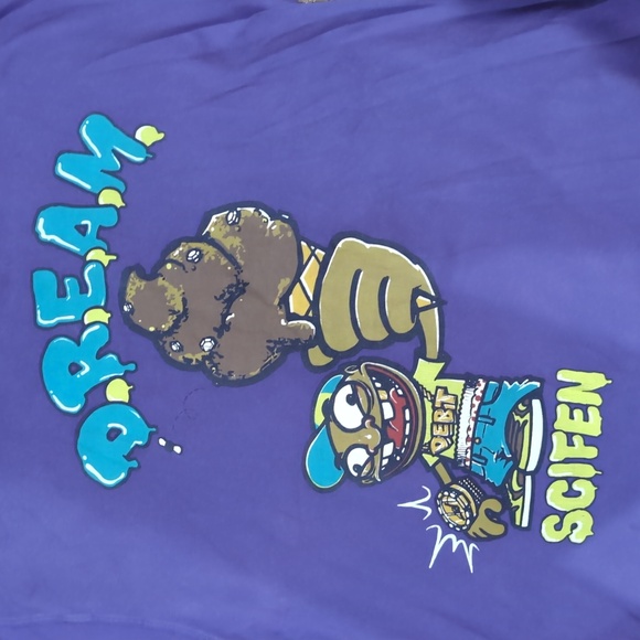 Vintage Scifen Dream Purple double sided graphic T-shirt - Picture 2 of 10
